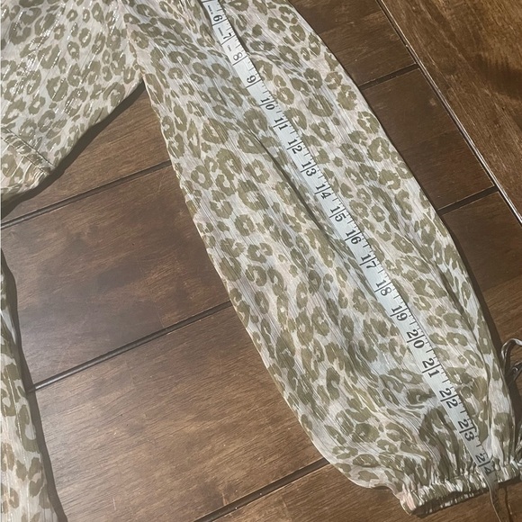 Walter Barker size 2 sheer cheetah print dress - Picture 9 of 11